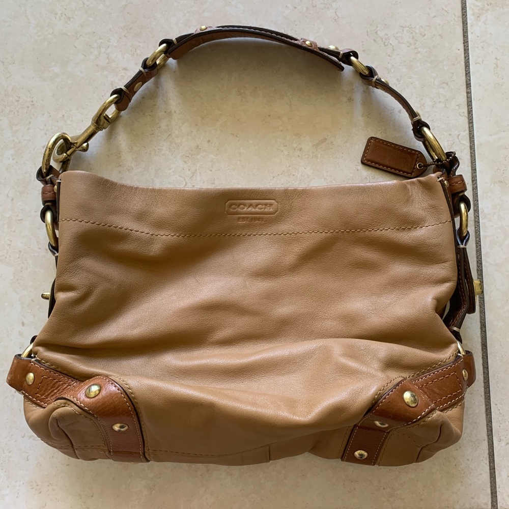 Coach Brown Leather Vintage Legacy medium Hobo Shoulder Bag